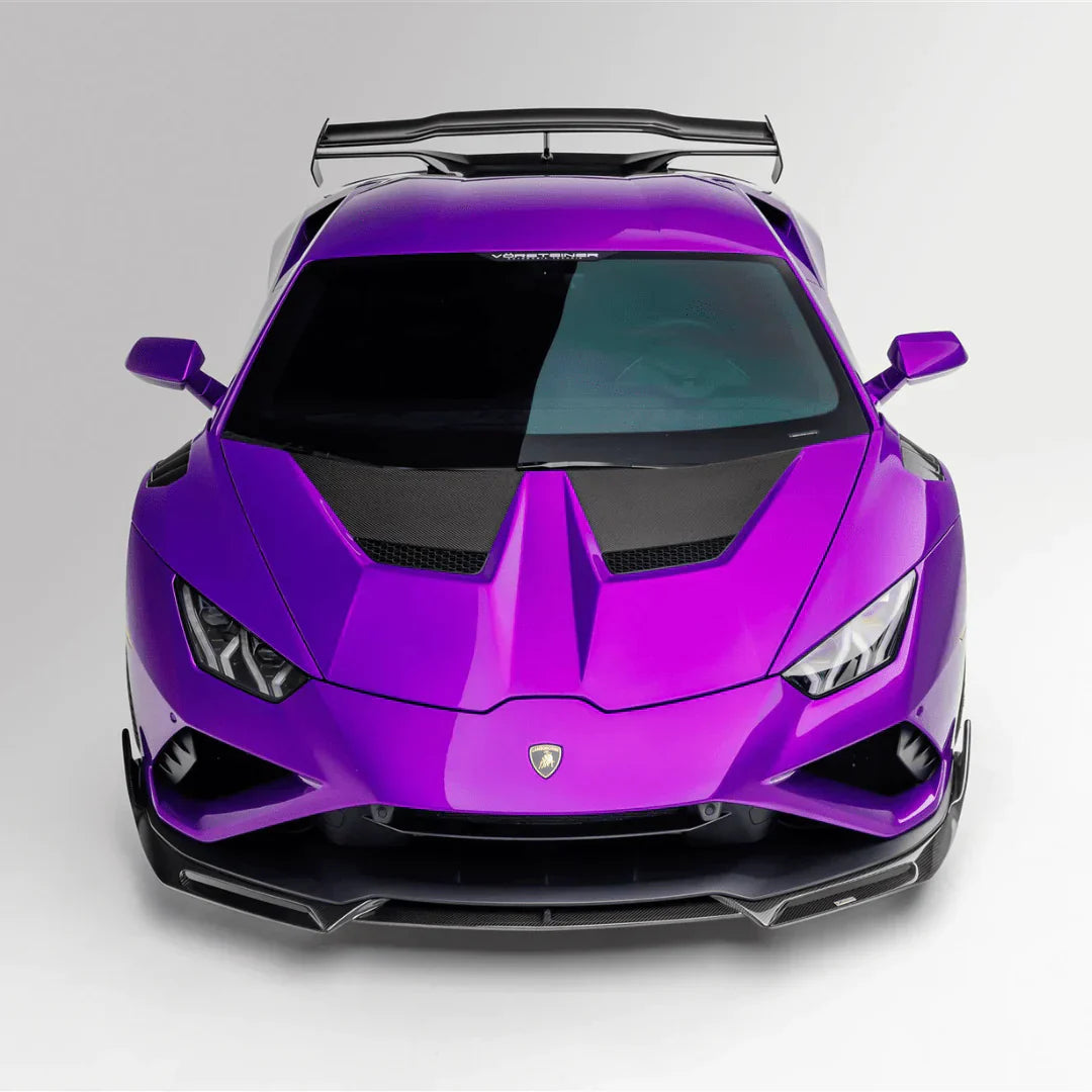 LAMBORGHINI HURACAN EVO MONZA EDIZIONE FRONT SPOILER (2X2 GLOSS CARBON FIBER)- RWD ONLY - [The Exotic Hub]