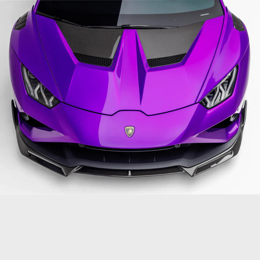 LAMBORGHINI HURACAN EVO MONZA EDIZIONE FRONT SPOILER (2X2 GLOSS CARBON FIBER)- RWD ONLY - [The Exotic Hub]