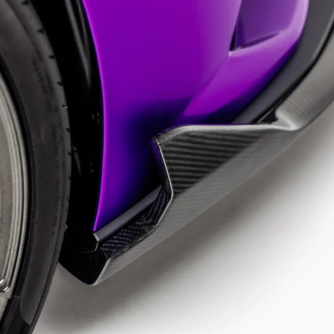 LAMBORGHINI HURACAN EVO MONZA EDIZIONE FRONT SPOILER (2X2 GLOSS CARBON FIBER)- RWD ONLY - [The Exotic Hub]