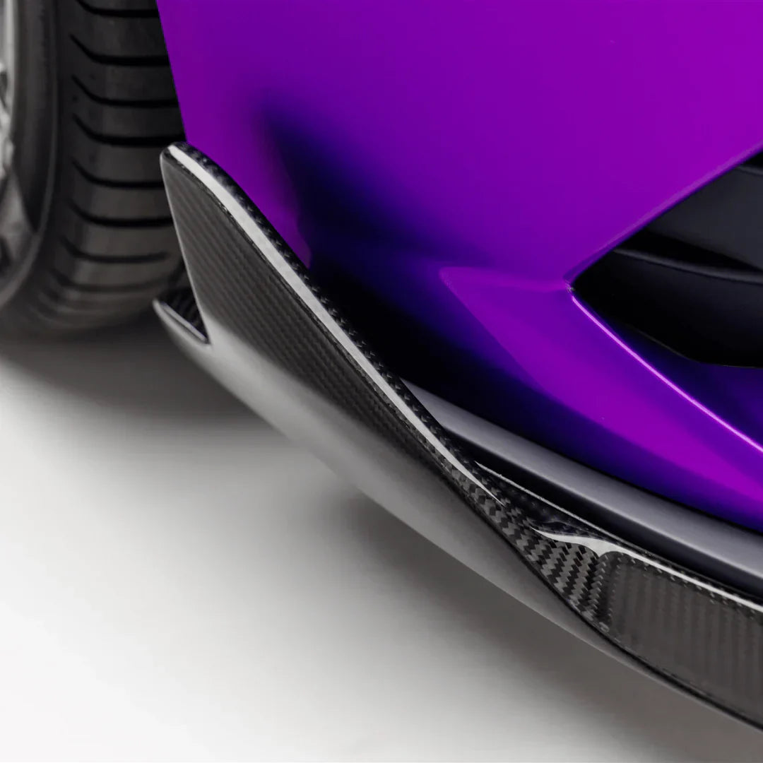 LAMBORGHINI HURACAN EVO MONZA EDIZIONE FRONT SPOILER (2X2 GLOSS CARBON FIBER)- RWD ONLY - [The Exotic Hub]