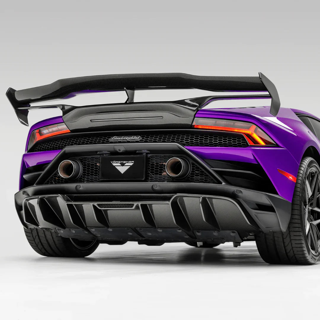 LAMBORGHINI HURACAN EVO MONZA EDIZIONE REAR DIFFUSER (2X2 GLOSS CARBON) - [The Exotic Hub]