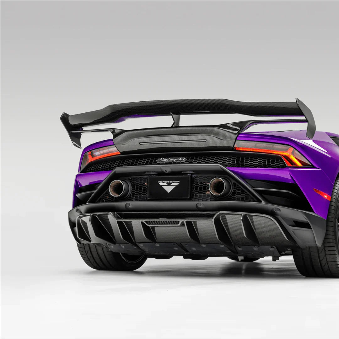 LAMBORGHINI HURACAN EVO MONZA EDIZIONE REAR DIFFUSER (2X2 GLOSS CARBON) - [The Exotic Hub]