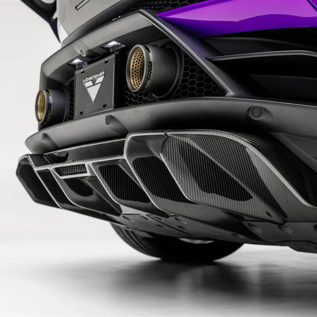 LAMBORGHINI HURACAN EVO MONZA EDIZIONE REAR DIFFUSER (2X2 GLOSS CARBON) - [The Exotic Hub]