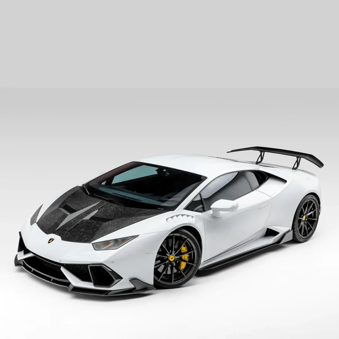 LAMBORGHINI HURACAN MONDIALE EDIZIONE AERO WING BLADE W/ ALUMINUM UPRIGHTS - [The Exotic Hub]