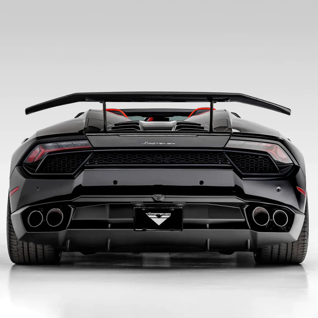 LAMBORGHINI HURACAN MONDIALE EDIZIONE AERO WING BLADE W/ ALUMINUM UPRIGHTS - [The Exotic Hub]