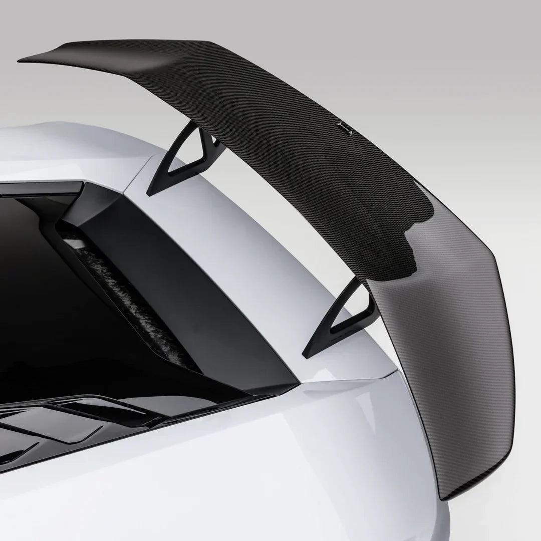 LAMBORGHINI HURACAN MONDIALE EDIZIONE AERO WING BLADE W/ ALUMINUM UPRIGHTS - [The Exotic Hub]