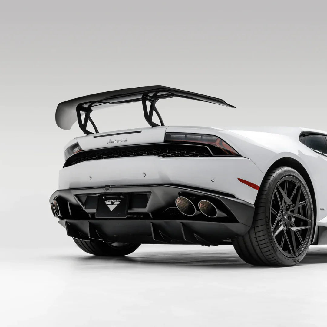 LAMBORGHINI HURACAN MONDIALE EDIZIONE AERO WING BLADE W/ ALUMINUM UPRIGHTS - [The Exotic Hub]
