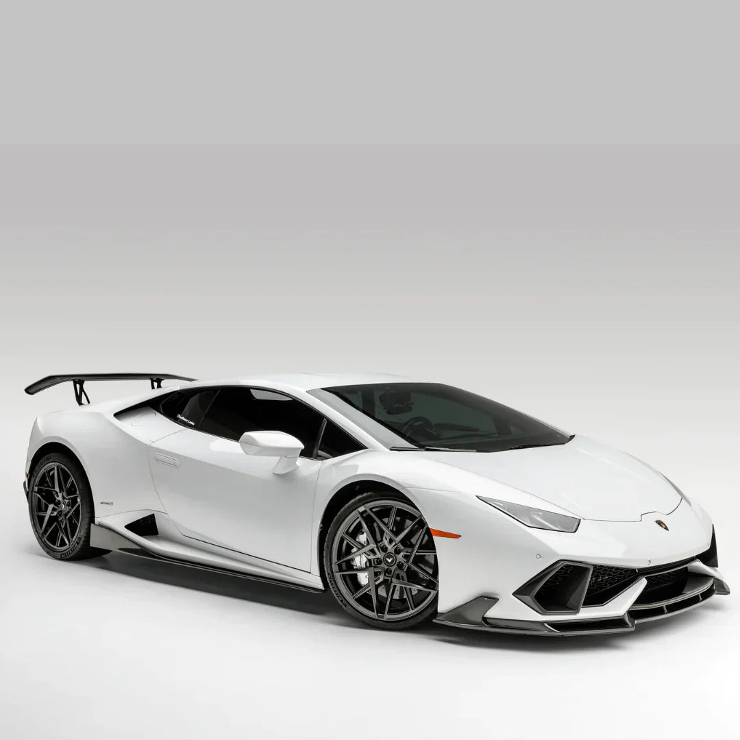 LAMBORGHINI HURACAN MONDIALE EDIZIONE AERO WING BLADE W/ ALUMINUM UPRIGHTS - [The Exotic Hub]