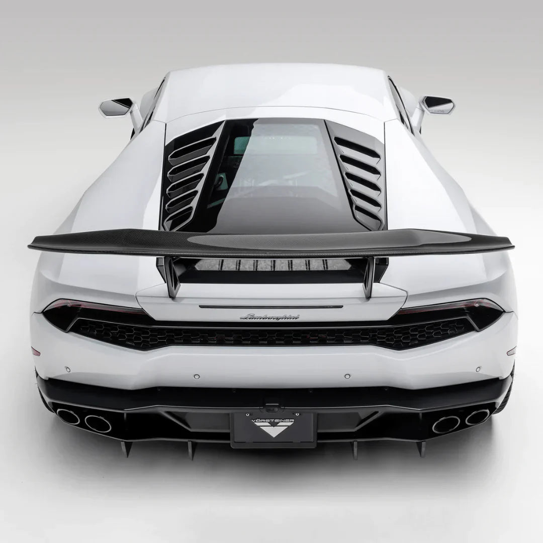 LAMBORGHINI HURACAN MONDIALE EDIZIONE AERO WING BLADE W/ ALUMINUM UPRIGHTS - [The Exotic Hub]