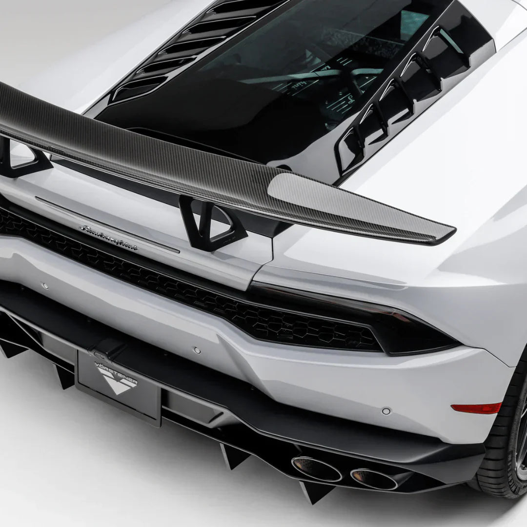 LAMBORGHINI HURACAN MONDIALE EDIZIONE AERO WING BLADE W/ ALUMINUM UPRIGHTS - [The Exotic Hub]