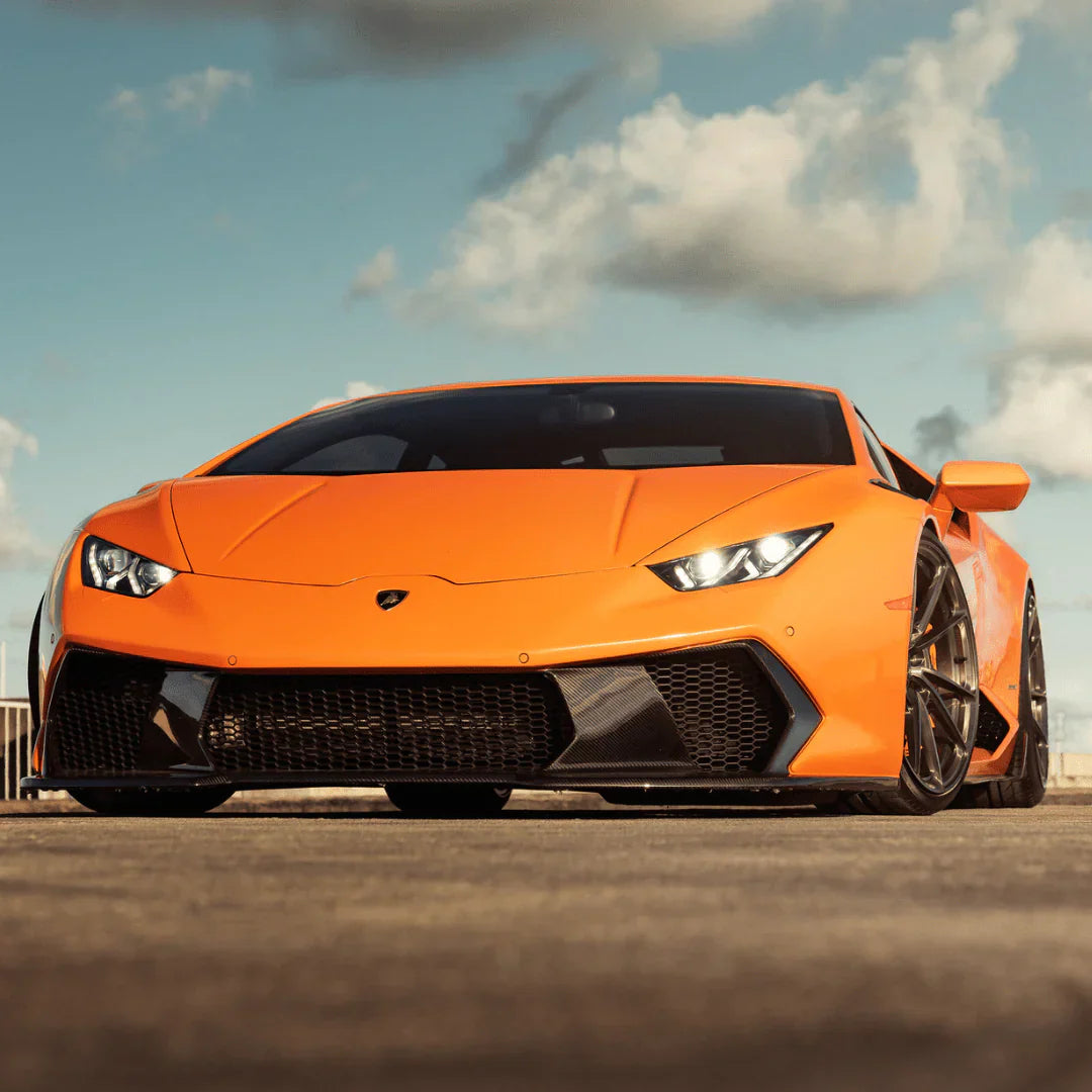 LAMBORGHINI HURACAN NOVARA EDIZIONE AERO FRONT BUMPER W/ FRONT SPOILER - [The Exotic Hub]