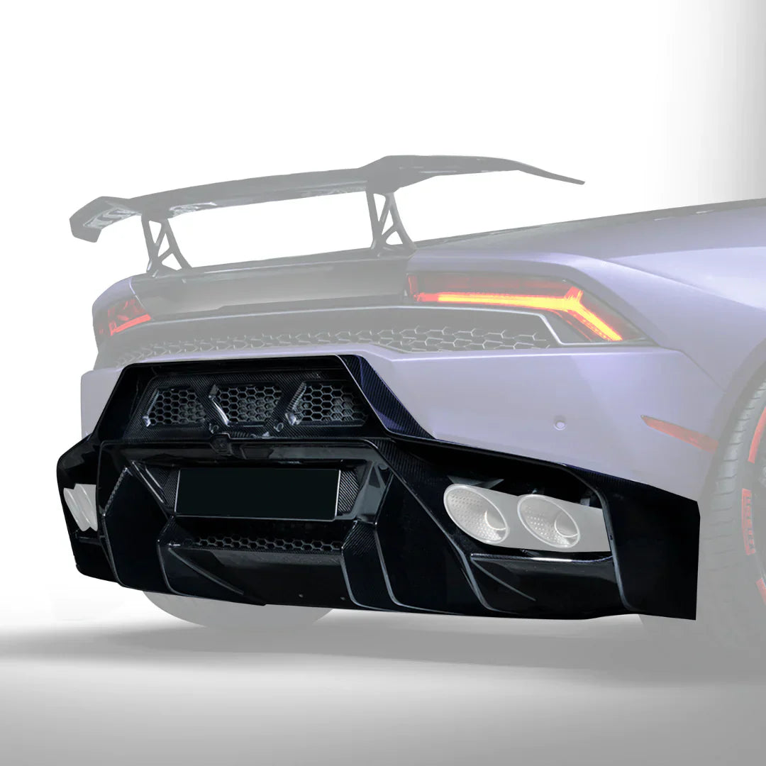 LAMBORGHINI HURACAN NOVARA EDIZIONE AERO REAR BUMPER W/ REAR DIFFUSER - [The Exotic Hub]
