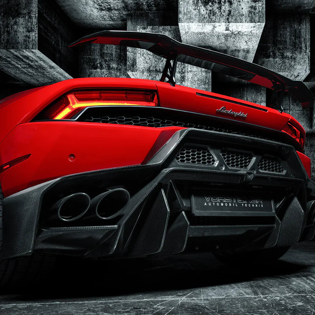 LAMBORGHINI HURACAN NOVARA EDIZIONE AERO REAR BUMPER W/ REAR DIFFUSER - [The Exotic Hub]
