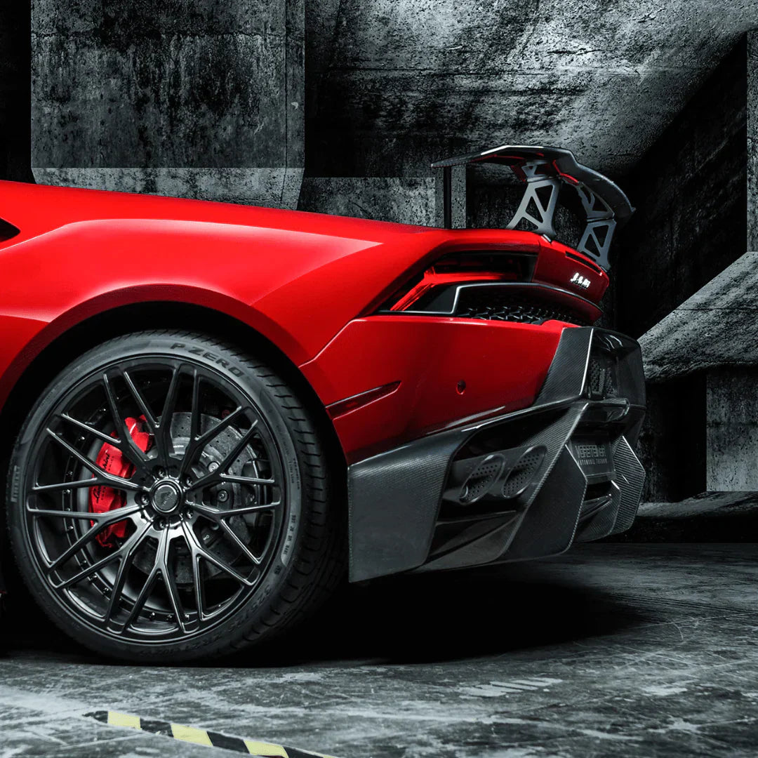 LAMBORGHINI HURACAN NOVARA EDIZIONE AERO REAR BUMPER W/ REAR DIFFUSER - [The Exotic Hub]