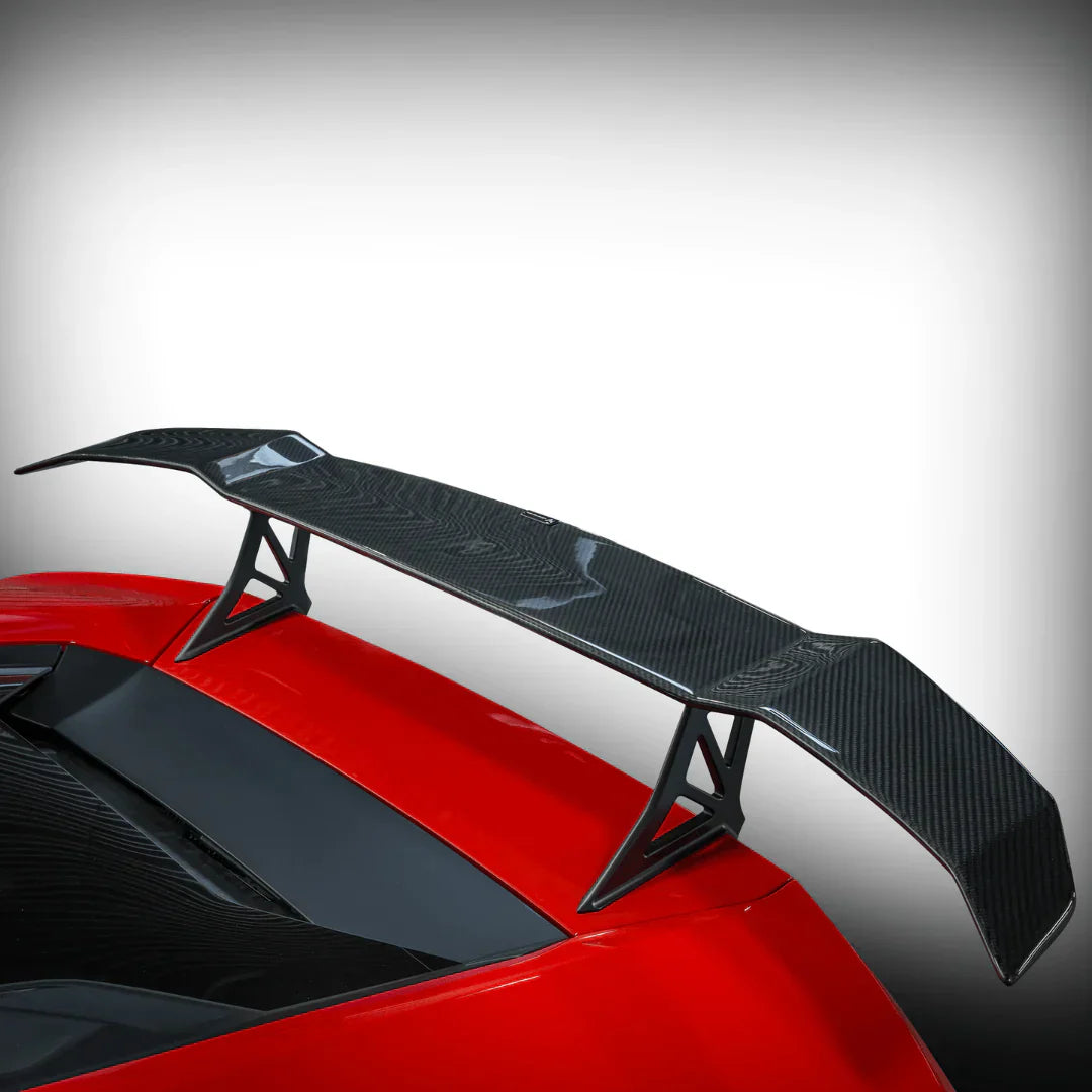LAMBORGHINI HURACAN NOVARA EDIZIONE AERO WING BLADE W/ ALUMINUM UPRIGHTS - [The Exotic Hub]