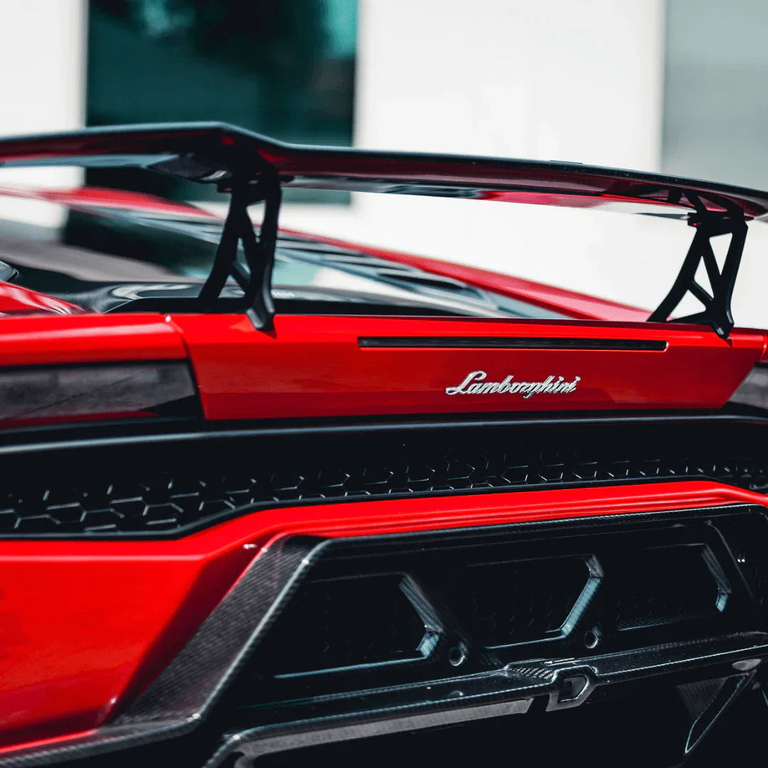 LAMBORGHINI HURACAN NOVARA EDIZIONE AERO WING BLADE W/ ALUMINUM UPRIGHTS - [The Exotic Hub]