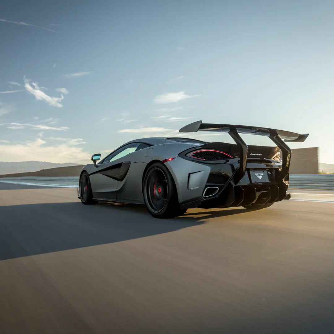 MCLAREN 570S VX AERO WING BLADE CARBON FIBER W/ CARBON FIBER UPRIGHTS - [The Exotic Hub]