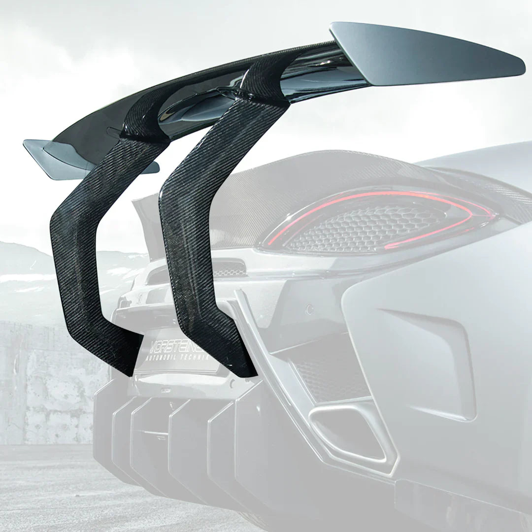 MCLAREN 570S VX AERO WING BLADE CARBON FIBER W/ CARBON FIBER UPRIGHTS - [The Exotic Hub]