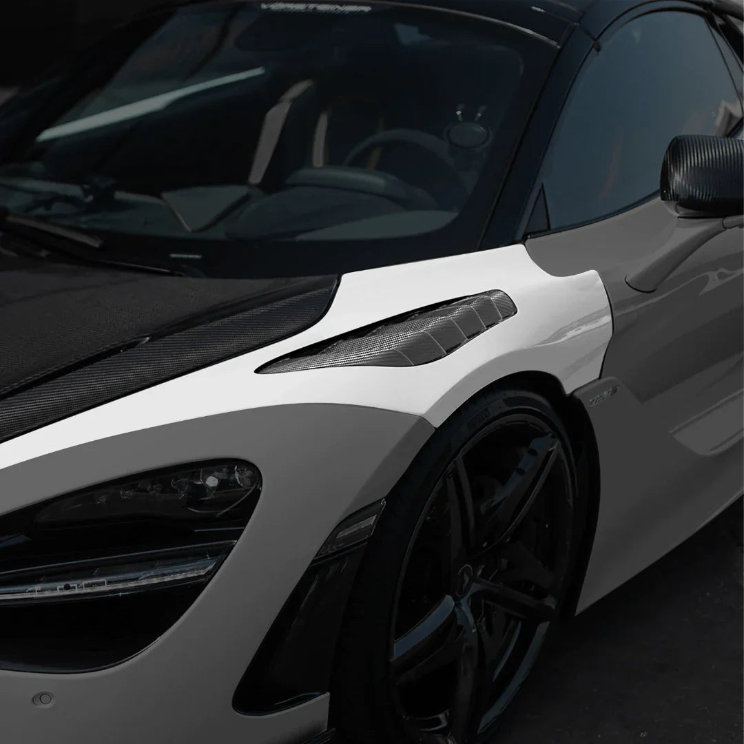 MCLAREN 720S SPYDER SILVERSTONE EDITION AERO FRONT FENDERS W/ INTEGRATED VENTS. - [The Exotic Hub]