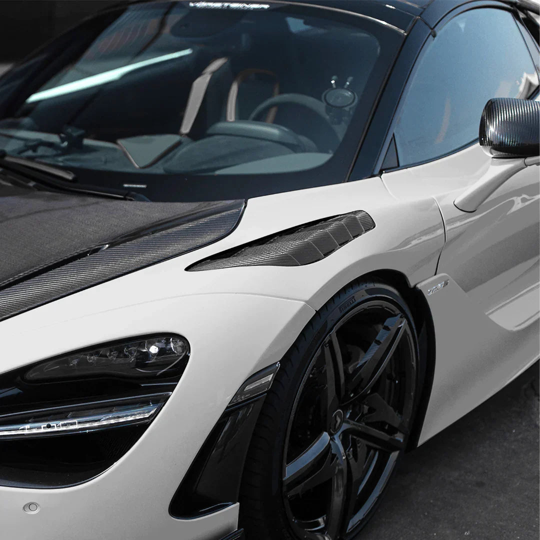 MCLAREN 720S SPYDER SILVERSTONE EDITION AERO FRONT FENDERS W/ INTEGRATED VENTS. - [The Exotic Hub]