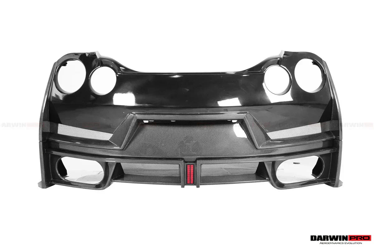 2008-2024 Nissan GTR R35 CBA/DBA/EBA 2024-Nismo Style Part Carbon Fiber Rear Bumper With Black Light - [The Exotic Hub]