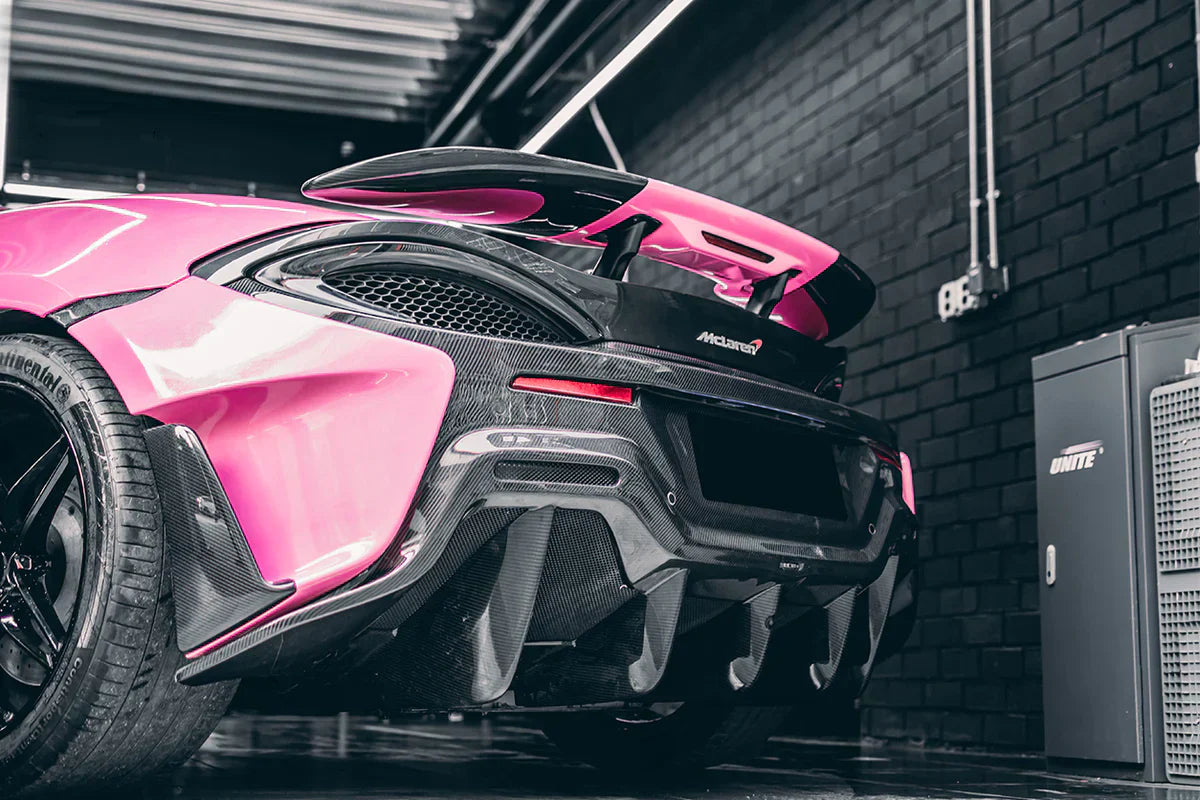 2015-2020 McLaren 540C & 570S & 570GT 600LT-Style Partial Carbon Fiber Rear Bumper with Diffuser and Trunk Spoiler and Engine Trunk and Exhaust - [The Exotic Hub]