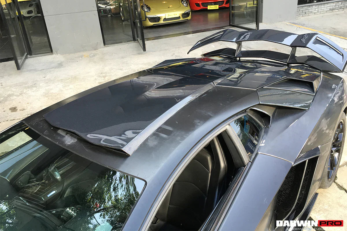 2011-2021 Lamborghini Aventador LP700 LP740 Coupe BKSS Style Carbon Fiber Roof - [The Exotic Hub]