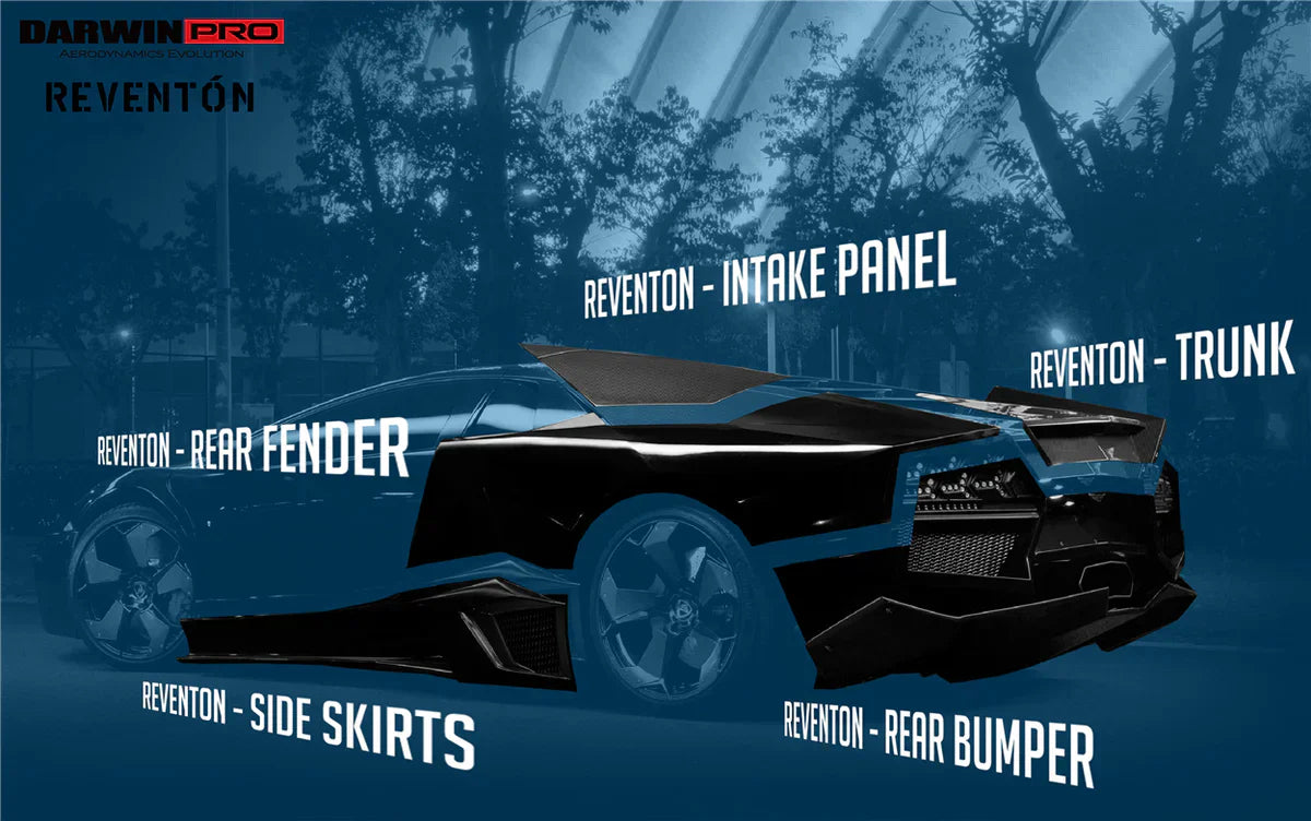 2001-2010 Lamborghini Murcielago Reventon Style Full Body Kit - [The Exotic Hub]