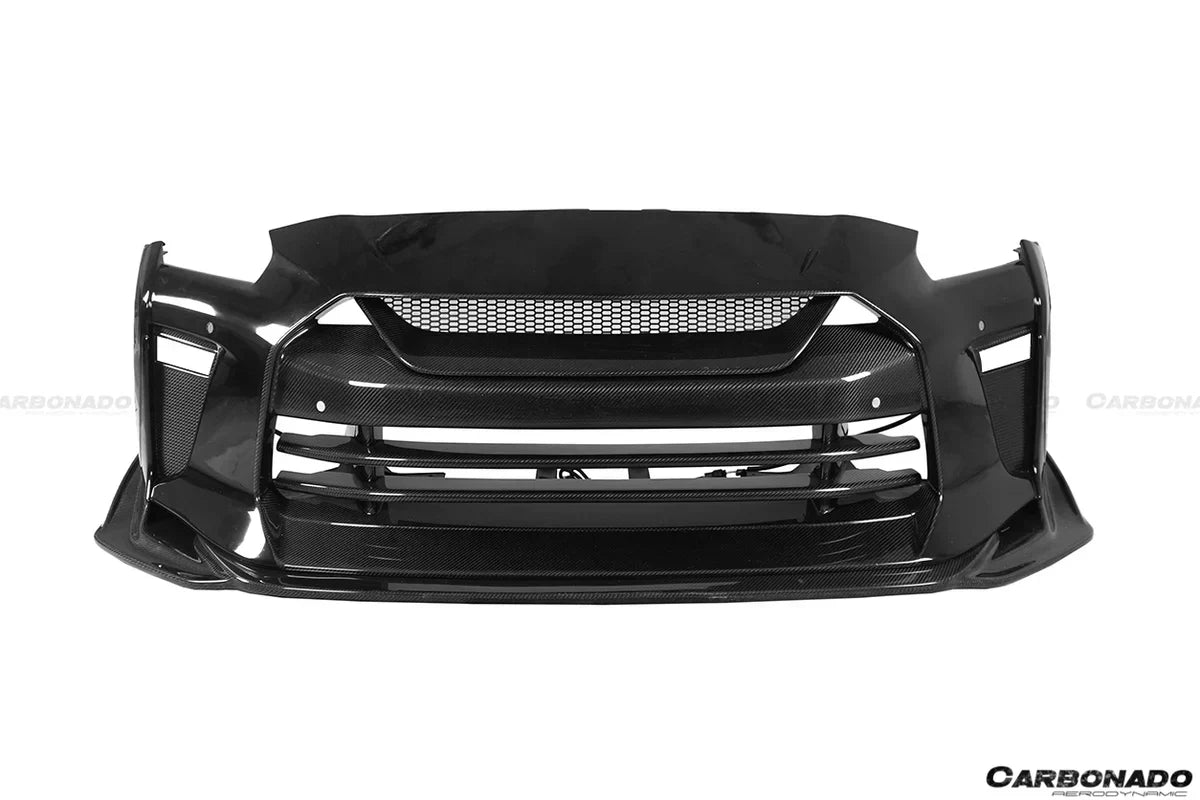 2008-2022 Nissan GTR R35 CBA/DBA/EBA TS Style Front Bumper - [The Exotic Hub]