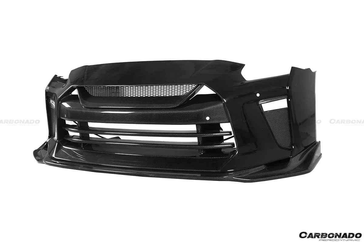 2008-2022 Nissan GTR R35 CBA/DBA/EBA TS Style Front Bumper - [The Exotic Hub]