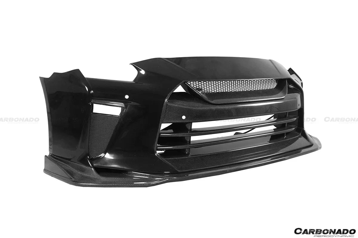 2008-2022 Nissan GTR R35 CBA/DBA/EBA TS Style Front Bumper - [The Exotic Hub]