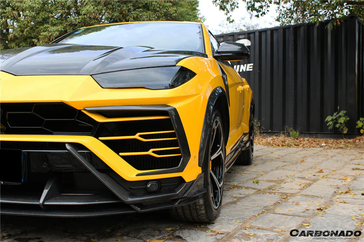 2018-2022 Lamborghini URUS TC Style Dry Carbon Fiber Front Lip Both UP and Down - [The Exotic Hub]