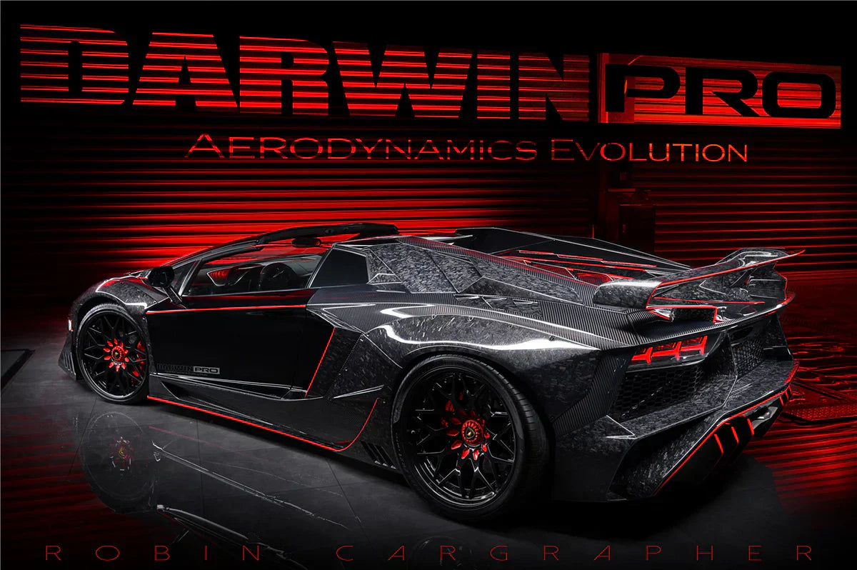 2011-2016 Lamborghini Aventador LP700 Coupe SV-BKSSII Style Wide body Carbon Fiber Aero Full Kit - [The Exotic Hub]