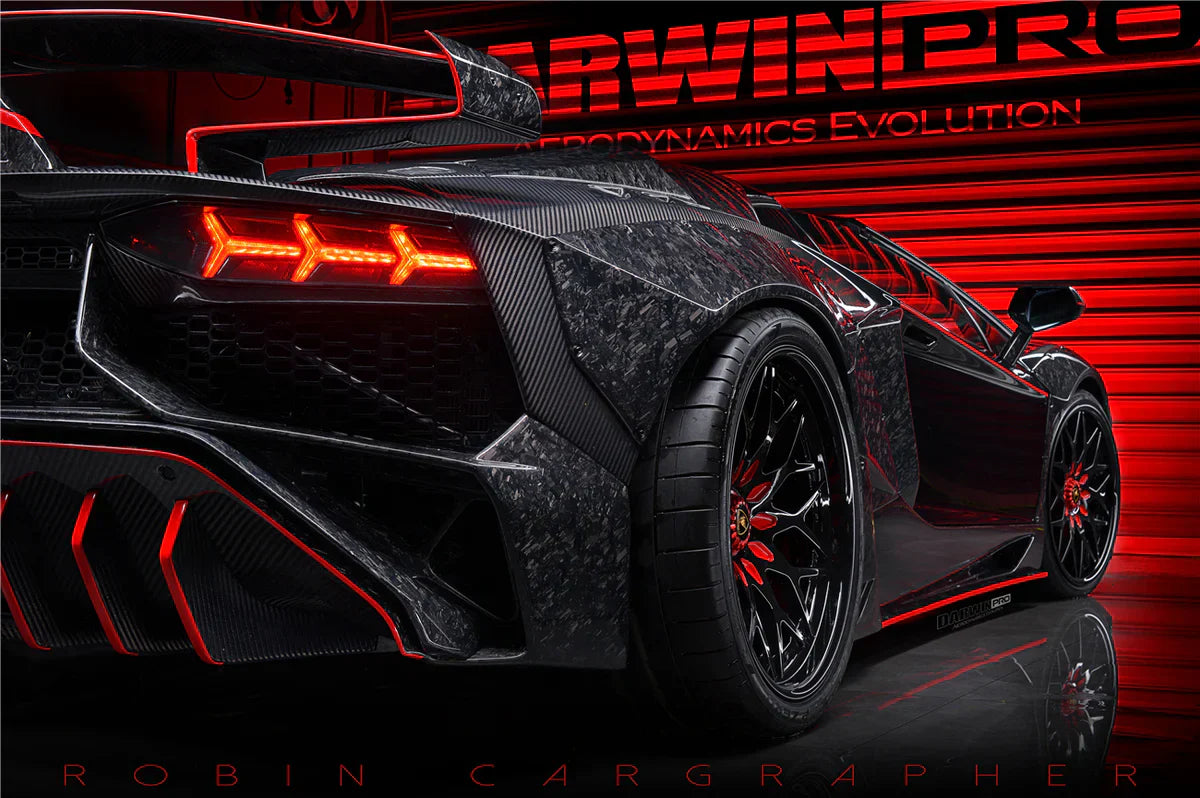 2011-2016 Lamborghini Aventador LP700 Coupe SV-BKSSII Style Wide body Carbon Fiber Aero Full Kit - [The Exotic Hub]