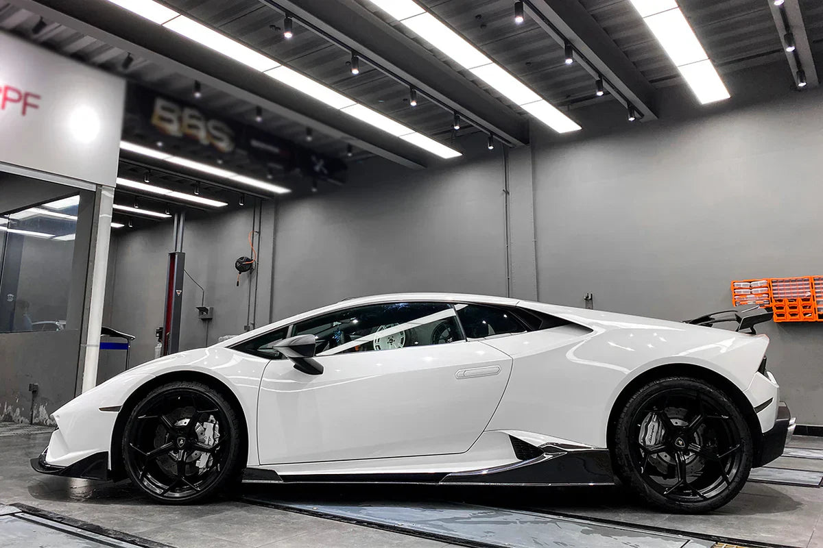 2015-2020 Lamborghini Huracan LP610/LP580 MD Style Carbon Fiber Side Skirts - [The Exotic Hub]