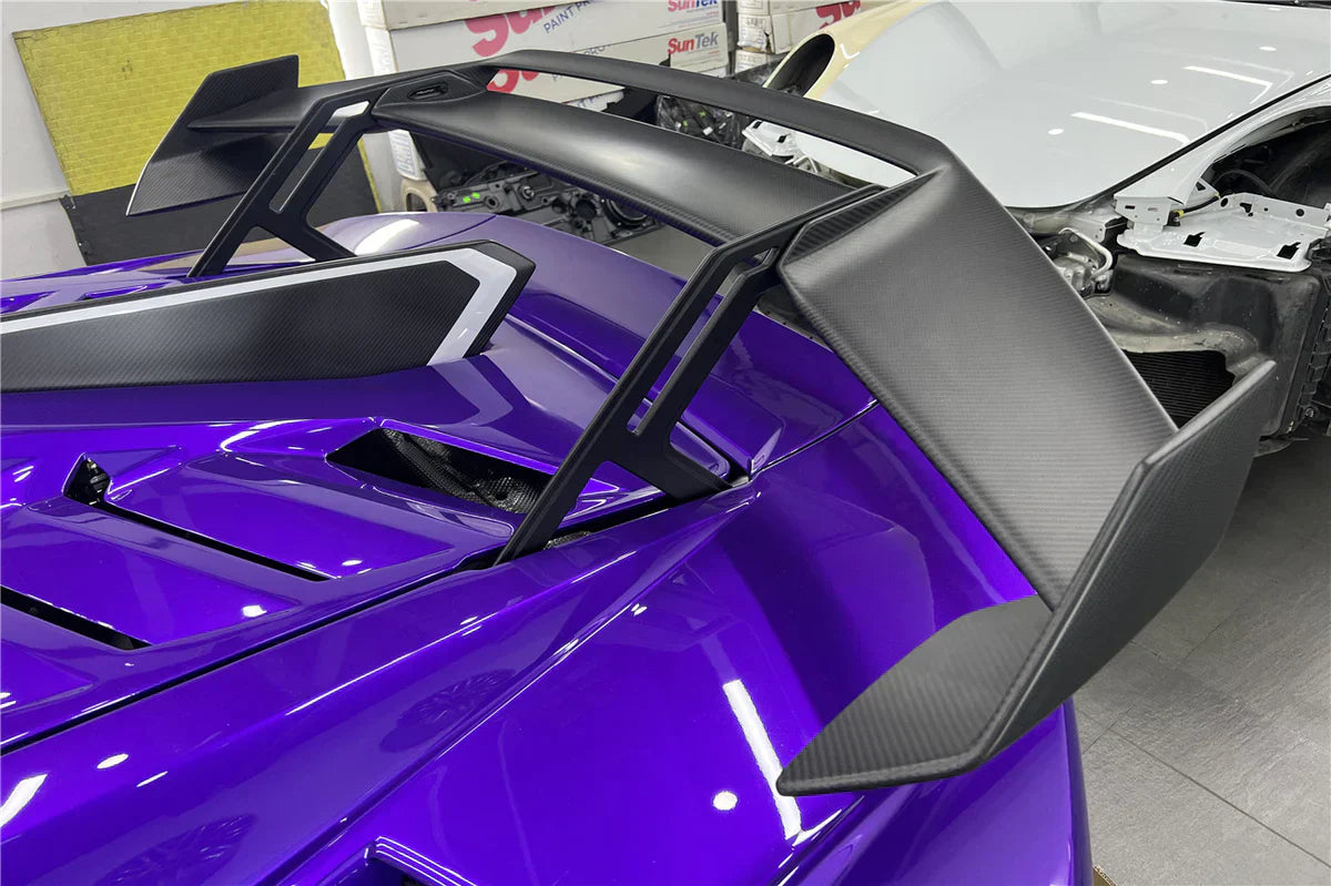 2021-UP Lamborghini Huracan STO Dry Carbon Fiber Trunk Spoiler Wing - [The Exotic Hub]