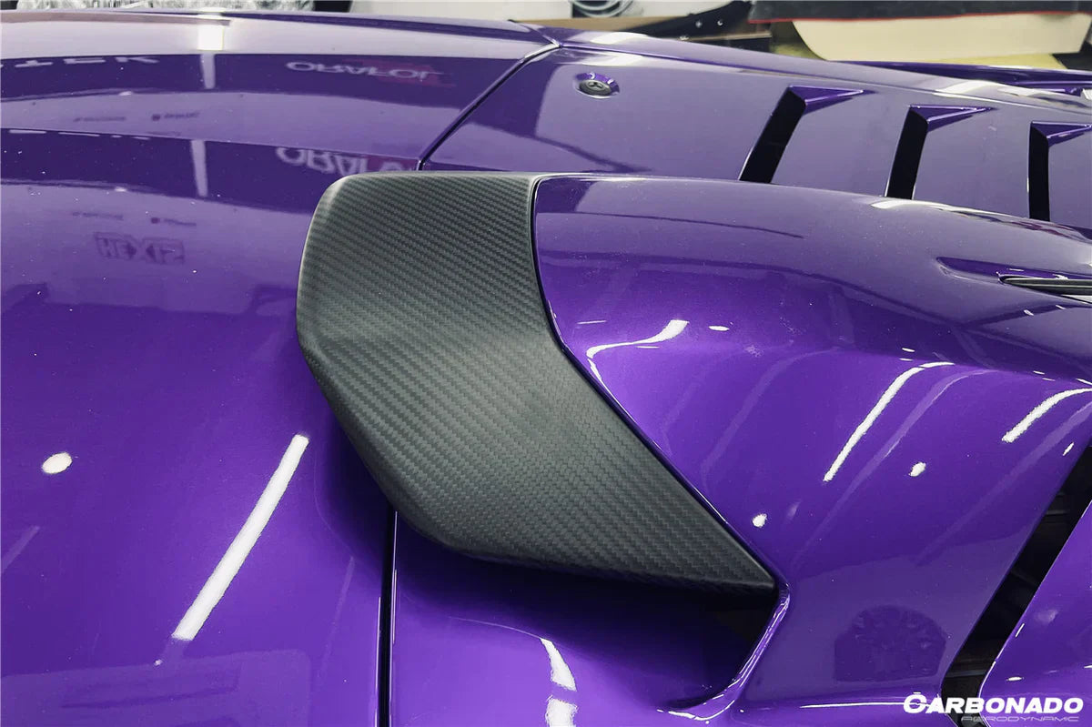 2021-UP Lamborghini Huracan STO Dry Carbon Fiber Engine Room Vent - [The Exotic Hub]