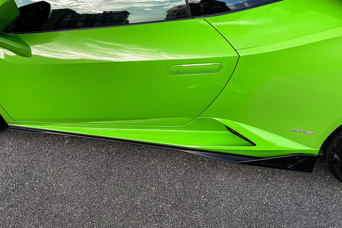 2015-2020 Lamborghini Huracan LP610/LP580 AO Style Carbon Fiber Side Skirts - [The Exotic Hub]