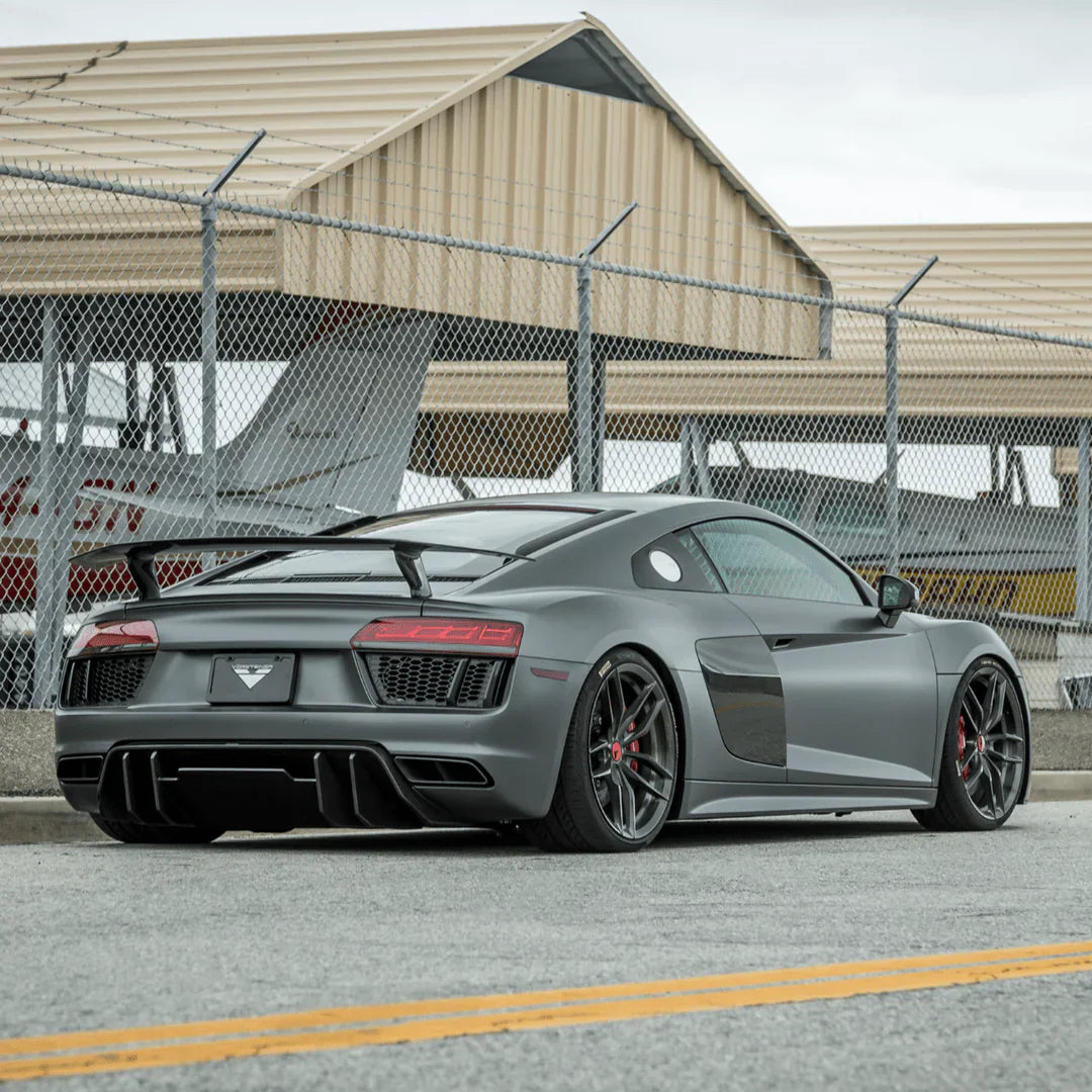 AUDI R8 CARBON FIBER REAR DIFFUSER - [The Exotic Hub]