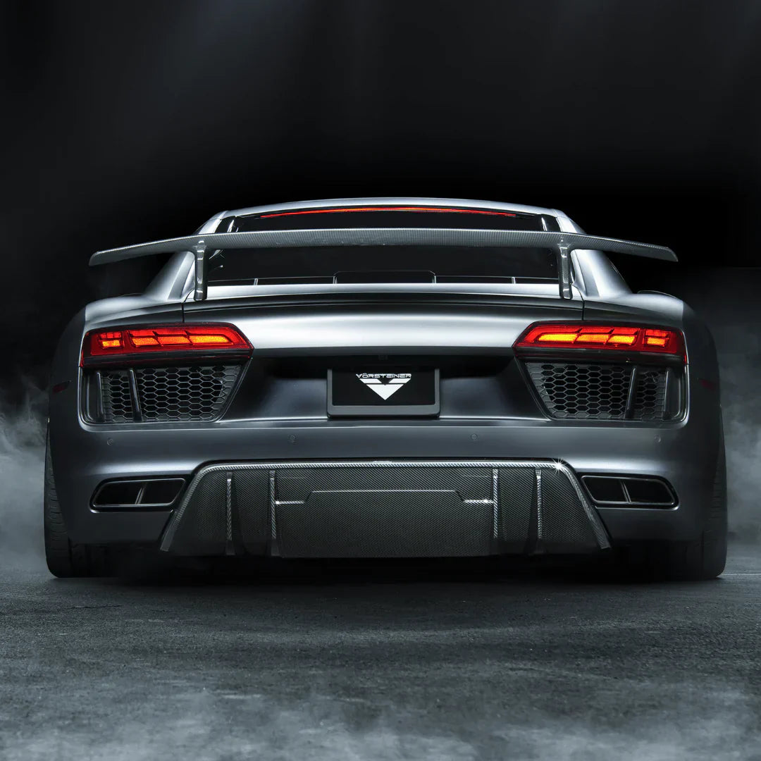 AUDI R8 CARBON FIBER REAR DIFFUSER - [The Exotic Hub]