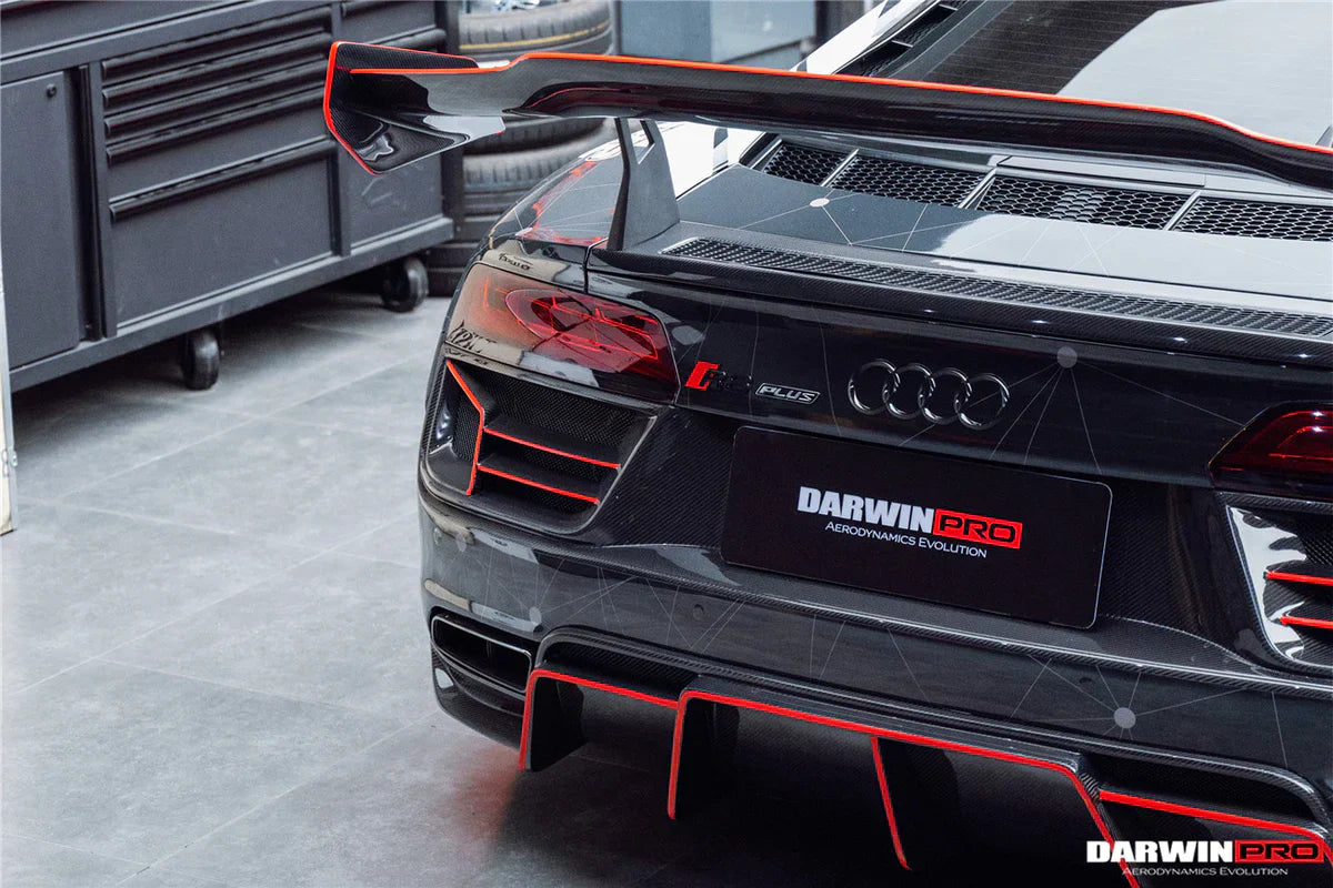 2016-2019 Audi R8 GEN2 V10 PLUS Coupe ONLY IMPII Carbon Fiber Trunk Wing w/ Base - [The Exotic Hub]