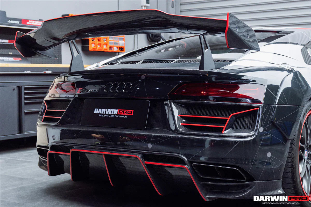 2016-2019 Audi R8 GEN2 V10 PLUS Coupe ONLY IMPII Carbon Fiber Trunk Wing w/ Base - [The Exotic Hub]