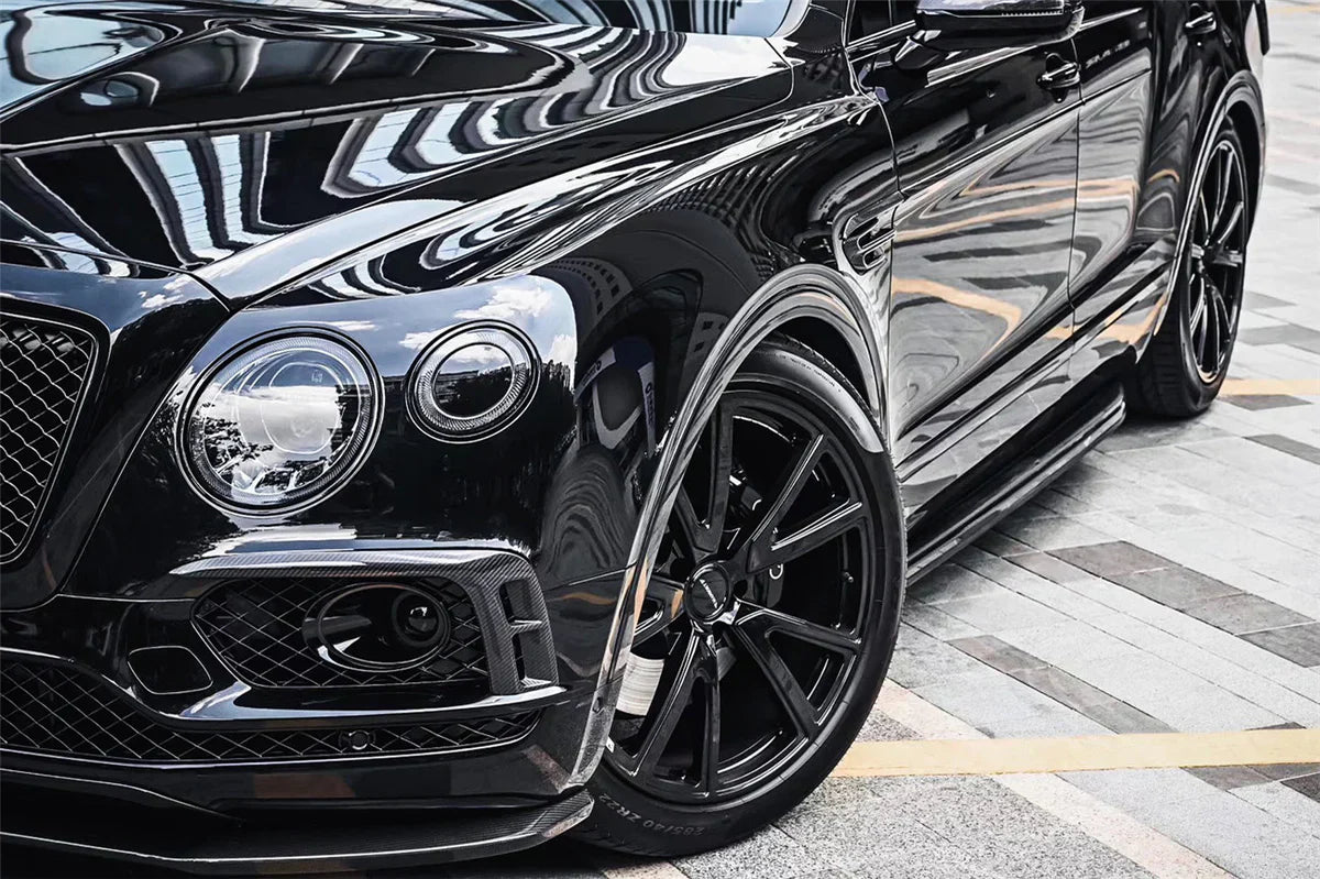 2016-2019 Bentley Bentayga OD Style Carbon Fiber Fog Light Cover - [The Exotic Hub]