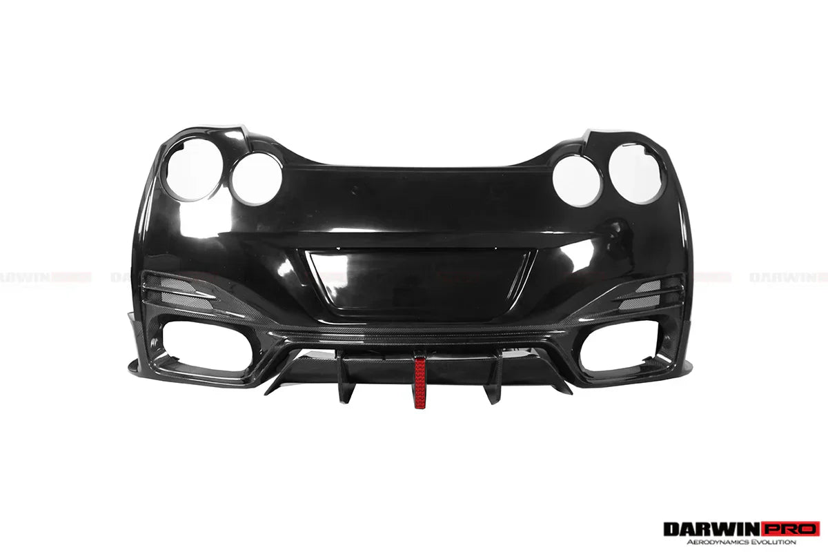 2008-2022 Nissan GTR R35 CBA/DBA/EBA BKSSII Style Rear Bumper w/ Diffuser - [The Exotic Hub]