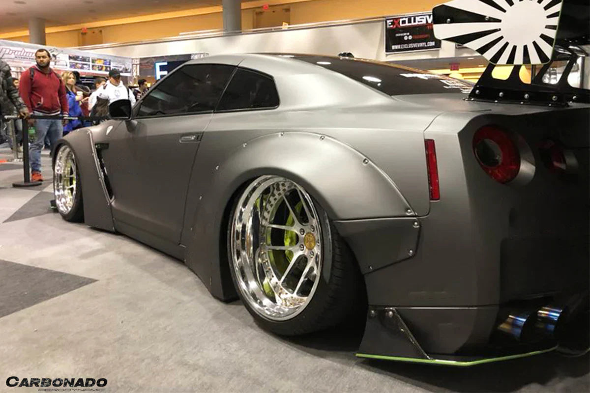 2008-2016 Nissan GTR R35 CBA/DBA DE Style Wide Fender Flares - [The Exotic Hub]