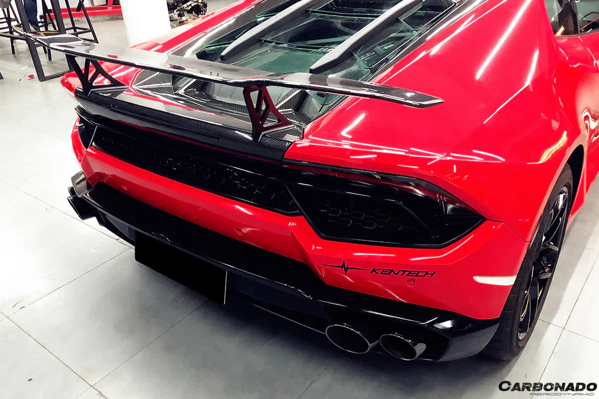 2015-2020 Lamborghini Huracan LP610/LP580 VRS Style Carbon Fiber Trunk Spoiler w/ Base - [The Exotic Hub]