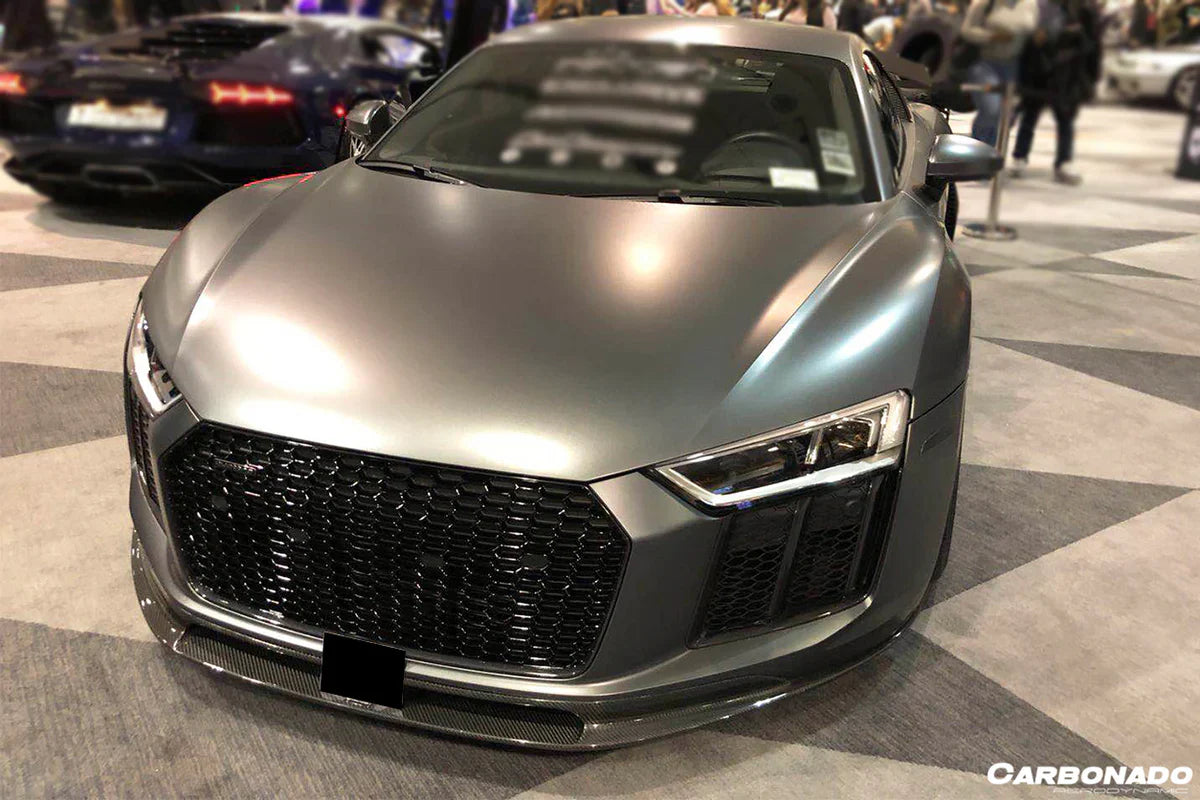 2016-2019 Audi R8 VRS Style Carbon Fiber Front Lip - [The Exotic Hub]