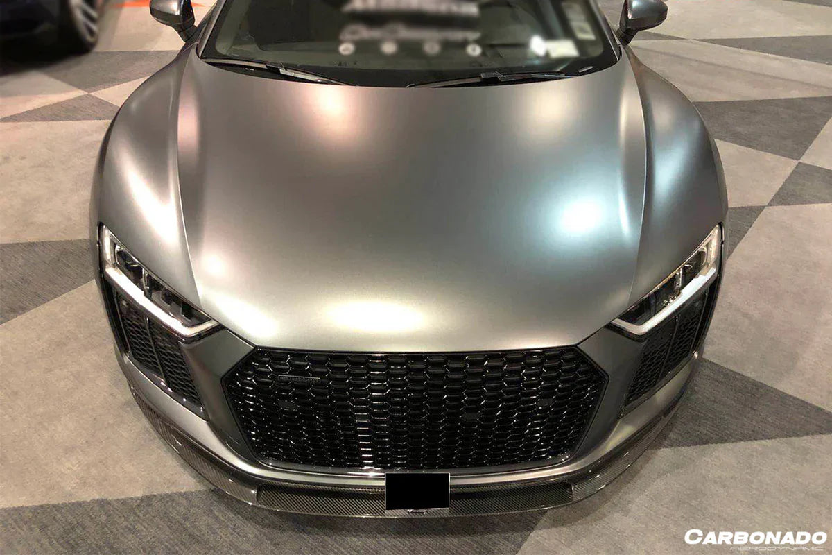 2016-2019 Audi R8 VRS Style Carbon Fiber Front Lip - [The Exotic Hub]