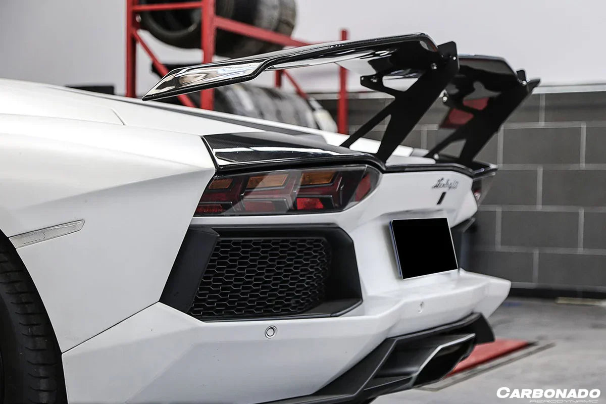 2011-2021 Lamborghini Aventador LP700 LP740 Coupe/Roadster RZS Style Carbon Fiber Trunk Spoiler - [The Exotic Hub]