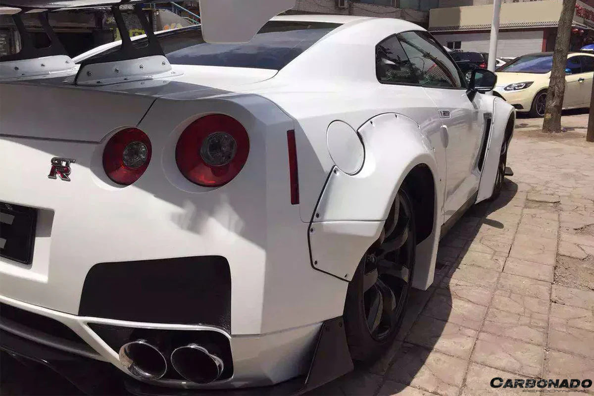 2008-2016 Nissan GTR R35 CBA/DBA DE Style Wide Fender Flares - [The Exotic Hub]